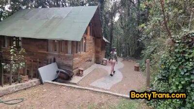 Big Ass Shemale Fucked Outdoor In Ass By Bareback Bbc - hotmovs.com